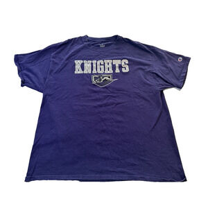 Champion Middle Georgia State University MGA Knights Purple Graphic XL T-shirt